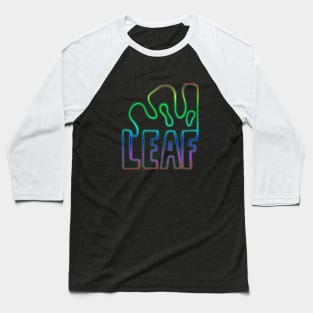 colored word leaf with tree leaf outline Baseball T-Shirt